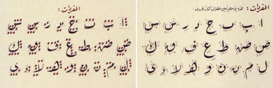 لوگوتایپ فارسی - مفردات خط رقعه